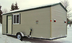 Portable 6 Man Alpine Sleeper Fish Houses for Upper Red Lake